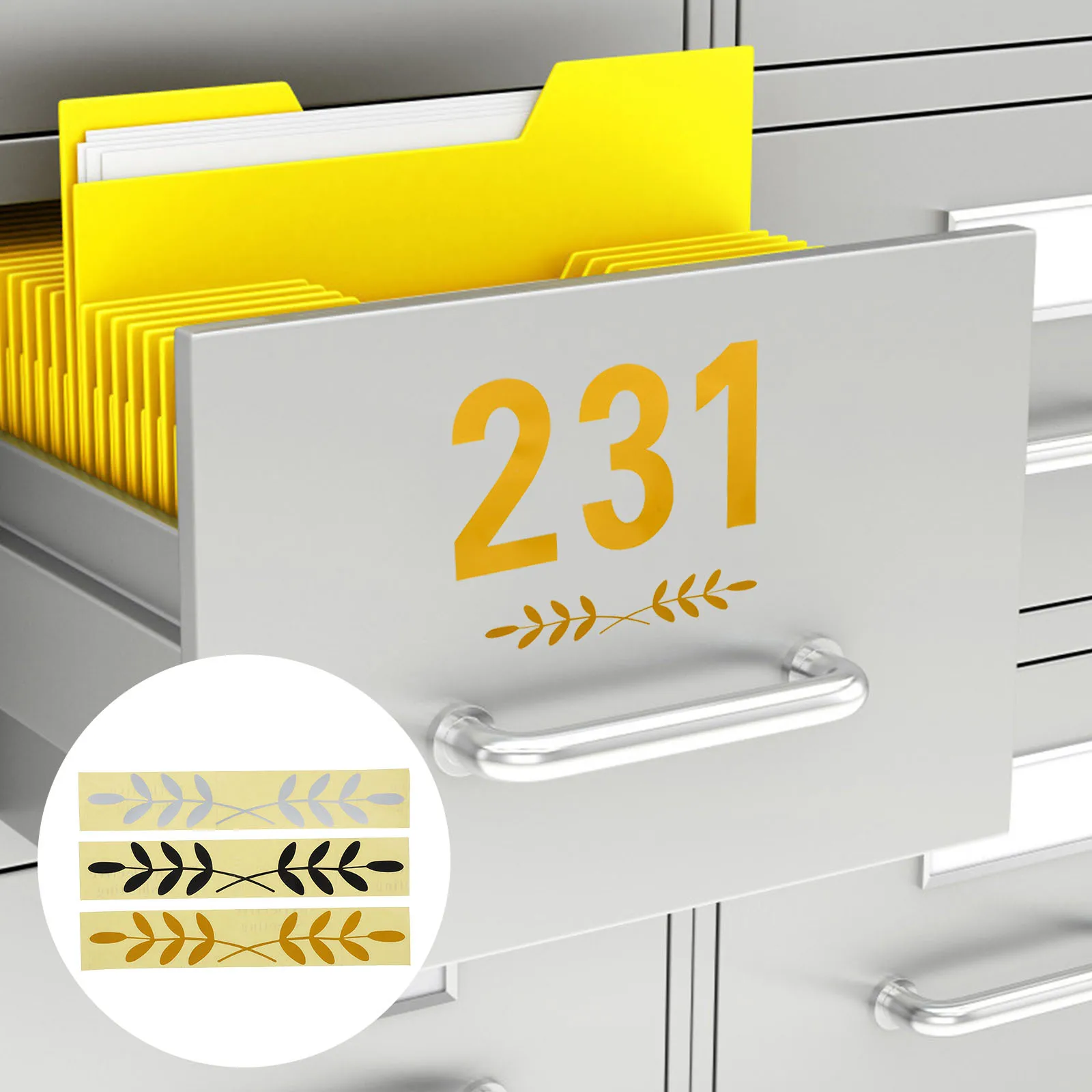 

15 pcs Reflective Label Stickers Leaves Design Waterproof Outdoor Indoor Use For Mailbox Door Car Body Decoration Decals