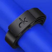 Retro Simple Men's Alloy Automatic Buckle Business Belt With Shorts Belt Accessories Fashion Men's Casual Belt 3