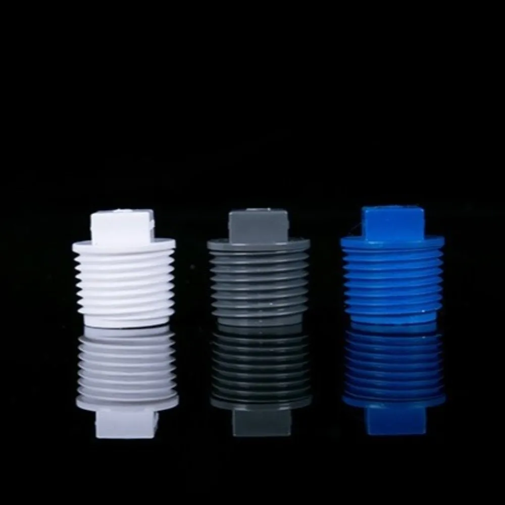 10pcs/set PVC Male Thread End Cap Leak Proof External Plug Tube Connector 1/2