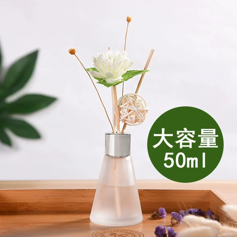 Clearance!!! 50ml Reed Diffuser Frosted Home Fragrance Glass Bottles Aroma Gift Box Sets Furnishing Articles Essenial Oil