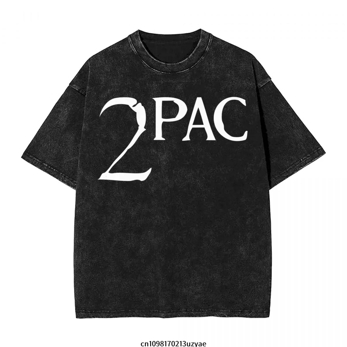 

Мужская винтажная хлопковая футболка с коротким рукавом и логотипом 2pac, летняя футболка в стиле хип-хоп