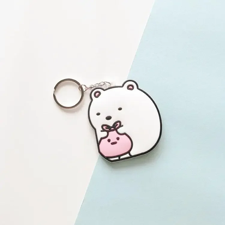 Game Sumikkogurashi Keychain PVC Animal Sumikko Gurashi Car Key Holder Chain Pendants Keyrings