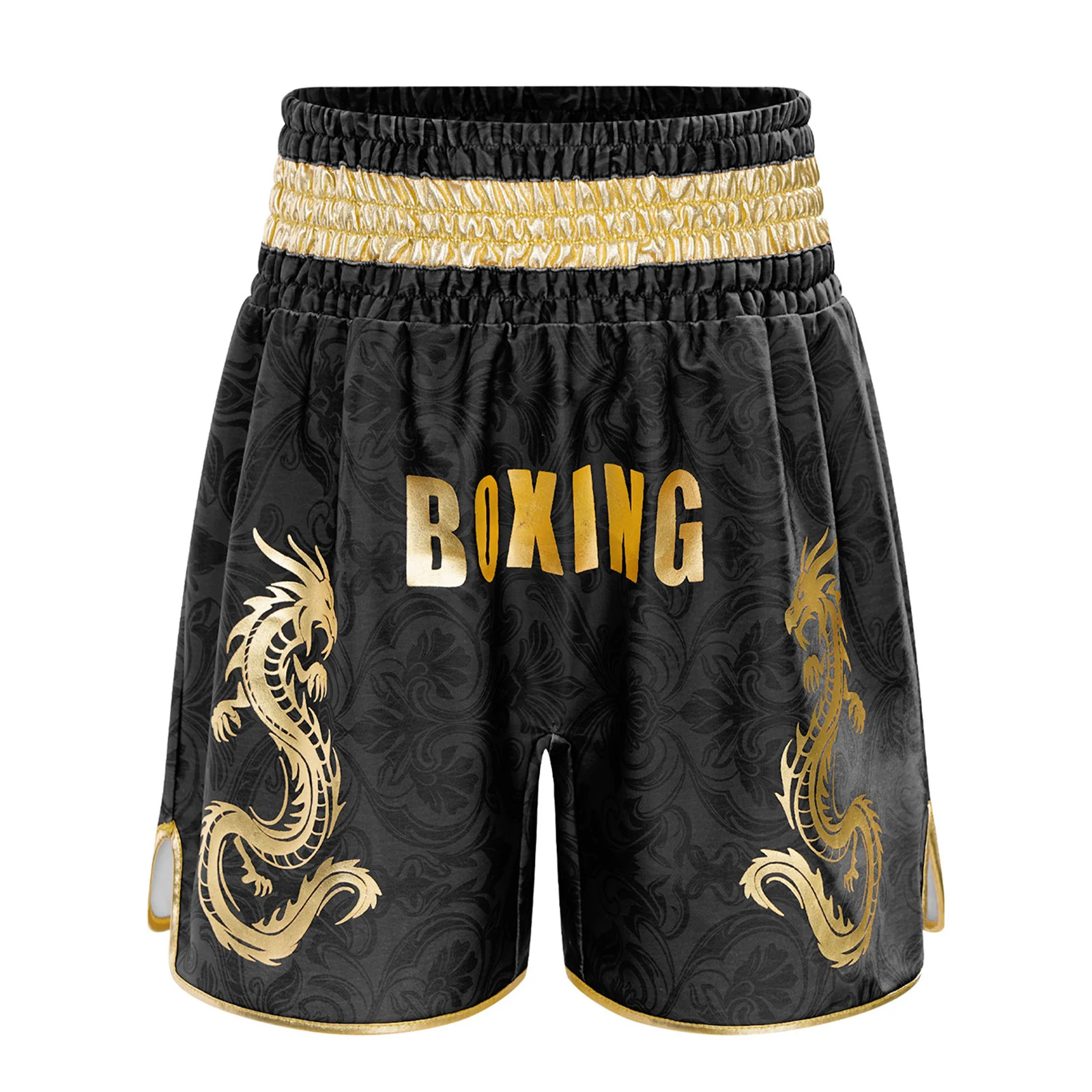 Kinder-Boxershorts für Jungen und Mädchen mit Weitem Metallic-Buchstaben-Drachen-Print, Kickboxen Kampfsport Boxershorts Trainings-Kostüm – Detail 9