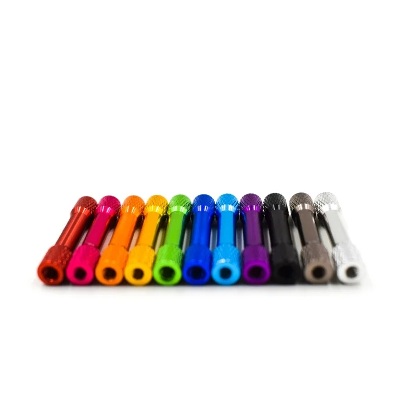 Aluminum 15/18/20/25/28/30mm Standoff Spacer Double Round Knurled Column Round FPV Drone Spare Parts M3