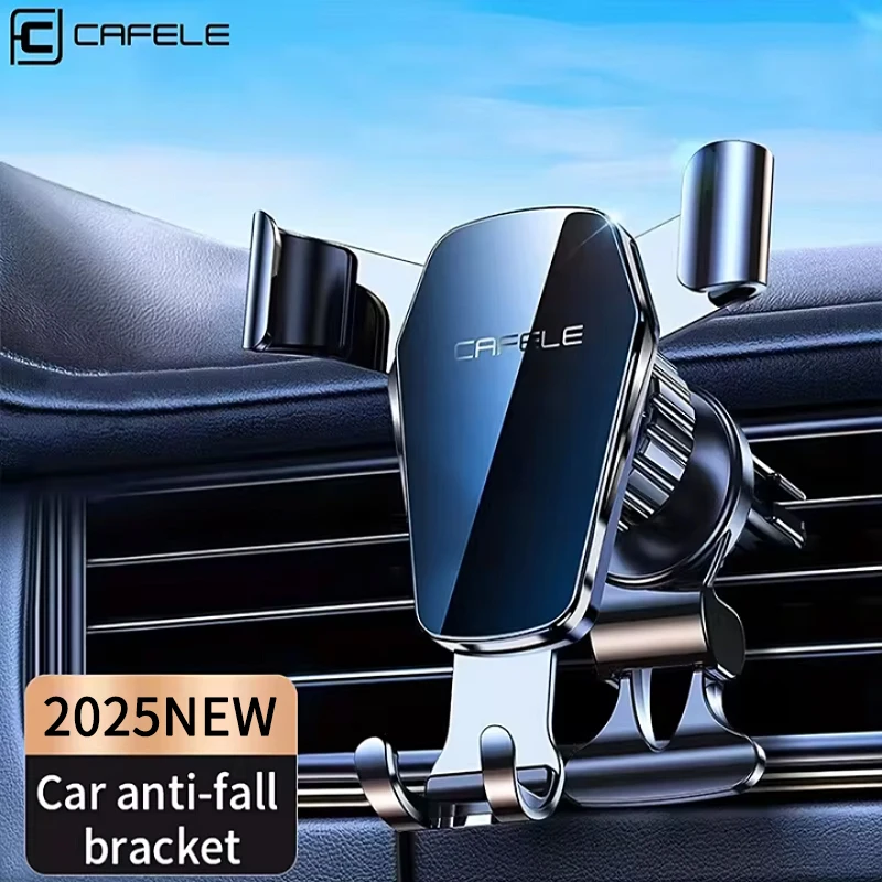 

CAFELE Gravity Car Phone Holder for iphone 16 15 14 13 12 11 Auto Accessories Navigation Bracket Mobile Cell Phone Mount Stand