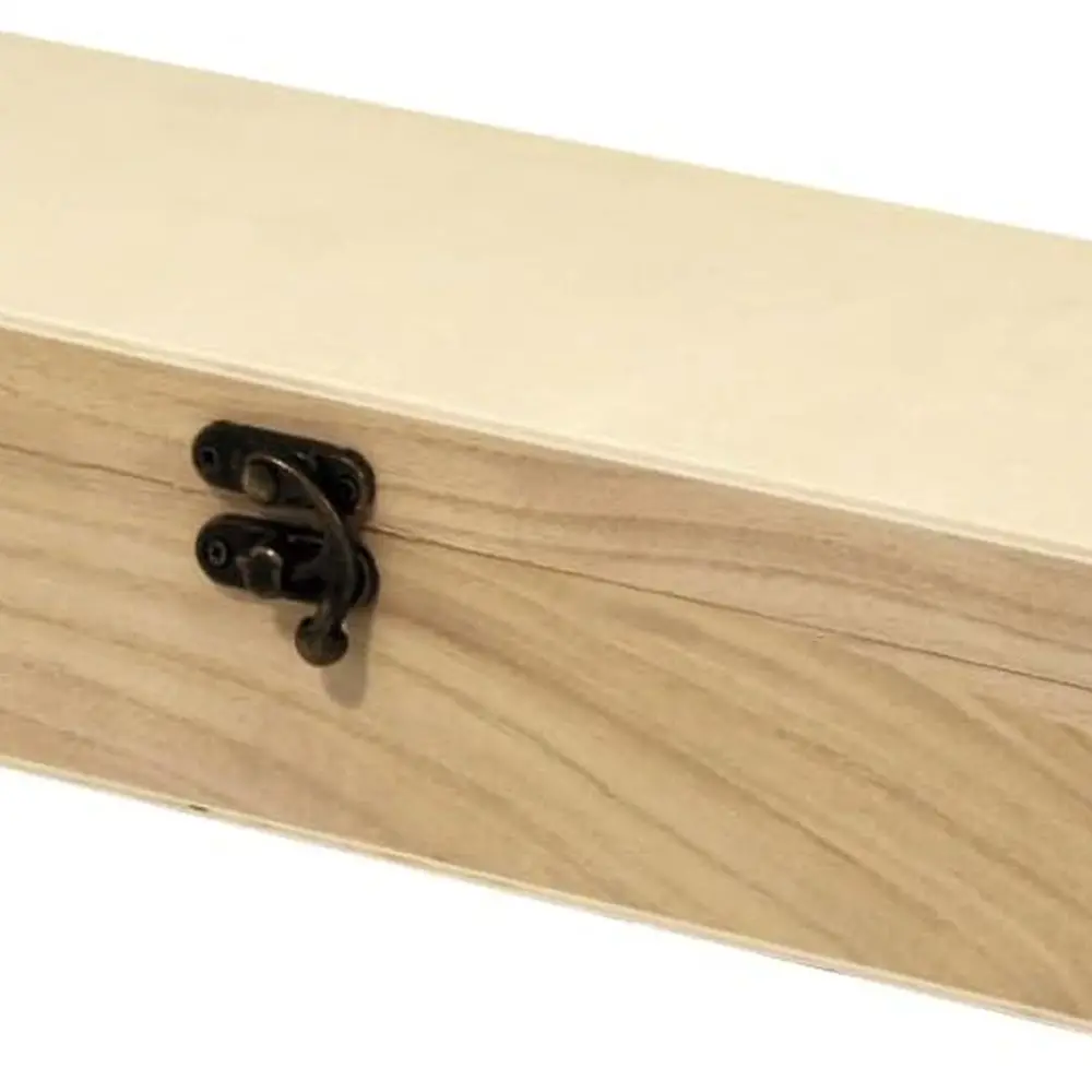 

4-Piece Wooden Storage Set, Decorative DIY Jewelry Boxes, Natural Wood, 32x12x7cm