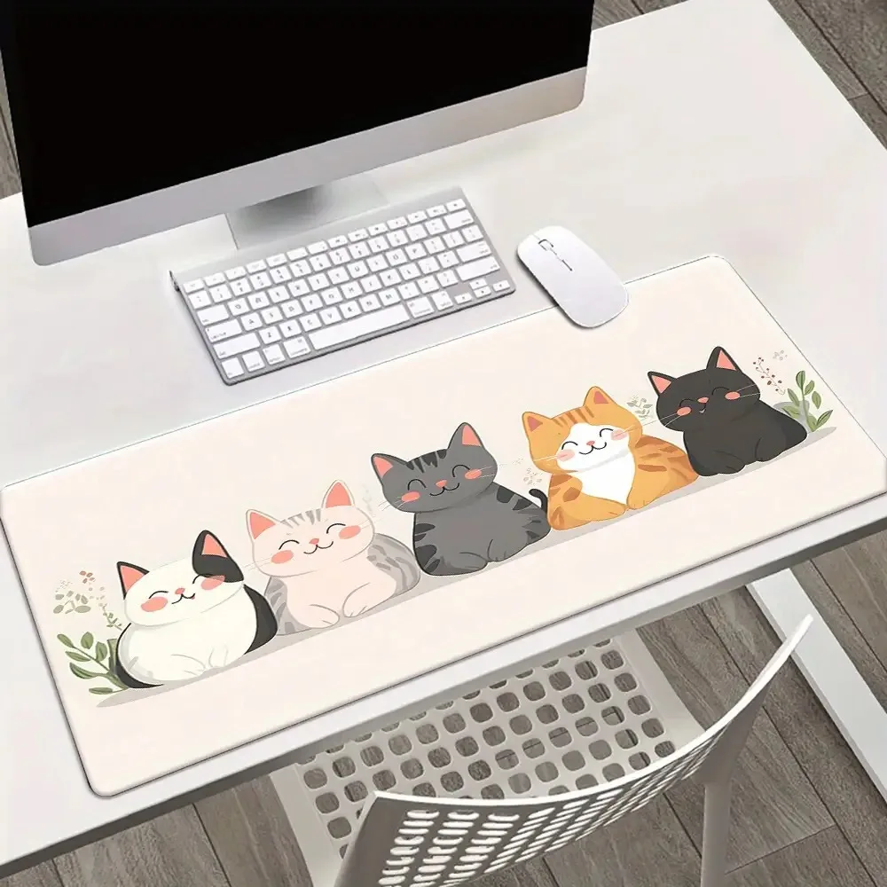 

Коврик для мыши с рисунком кошки и короткошерстной кошки - нескользящая подошва из натурального каучука и водонепроницаемая поверхность, мягкий и гладкий.