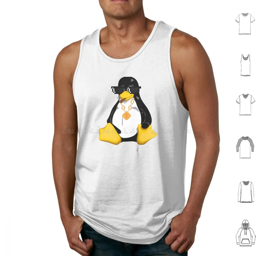 Thug Linux Users Tank Tops Print Cotton Linux Geek Hacker Programming Code Unix Programmer Nerd Computer Coding