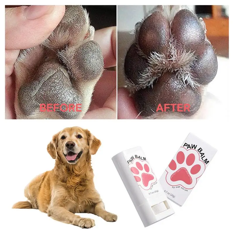 Paw Pad Balm Paw Protection For Hot Pavement 20g Natural Moisturizing Paw Balm Protection For Dogs Cats Protects From Cracks &