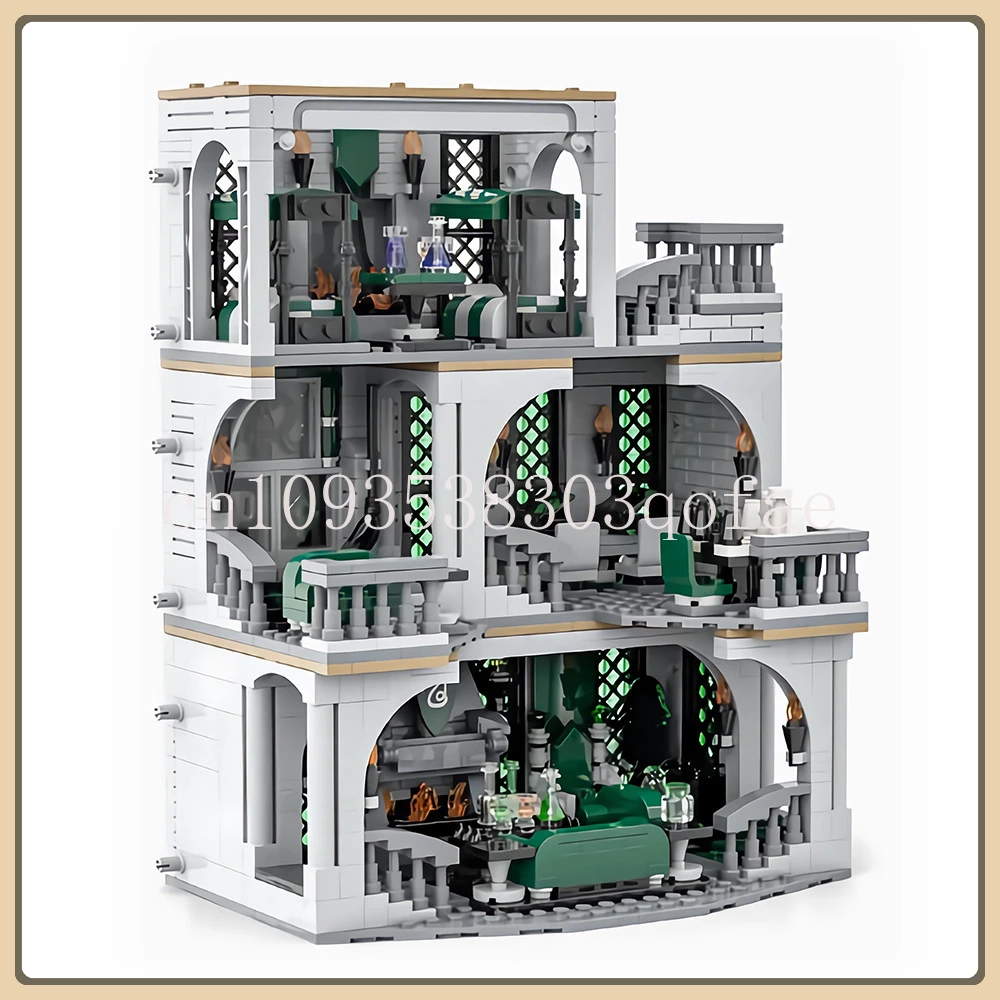 

MOC-154155 Building Blocks Slytherin Common Room and Dorm Building Model Small Particle Street View Building Blocks Set Gift