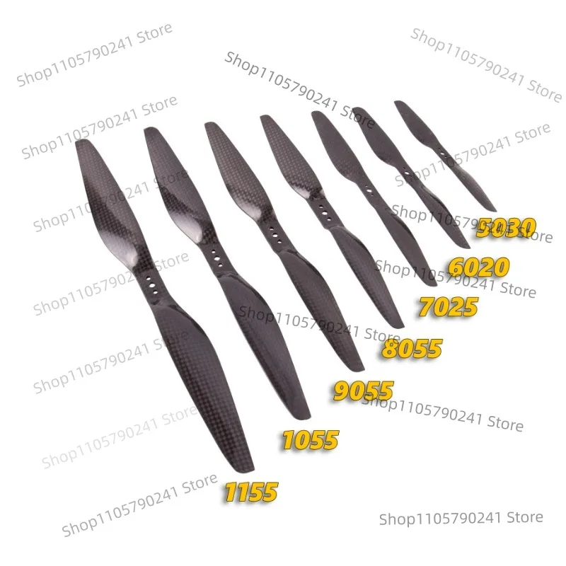 10-26inch Carbon Fibre Propeller CCW CW Pusher Tractor for RC Multicopter Aircraft Spare Parts 1PC