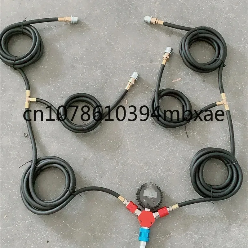 4 Way Tire Inflation Deflation System Off-Road Digital Pressure Gauge Customize Hose and Air Chuck