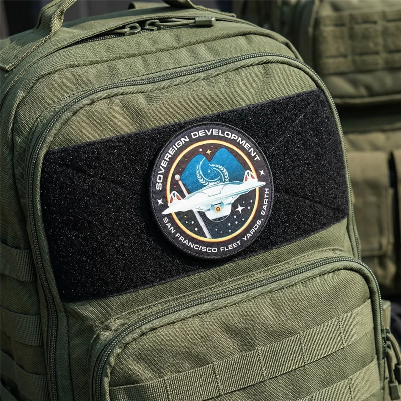 Starship Print Patches Regent Class Project Spacecraft Trek For Garment DIY Stars Armband for Clothing Jacket Bag Decoration