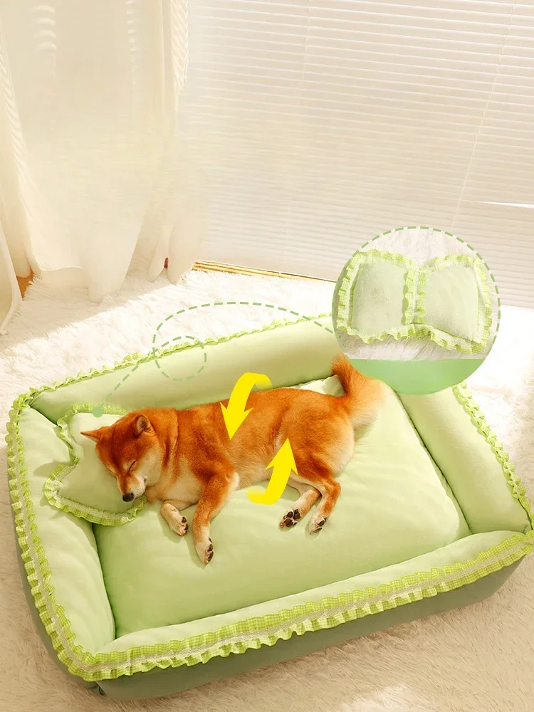 

Premium Winter Warm Large Shiba Dog Winter Sleep Cushion Pet Sofa Nest