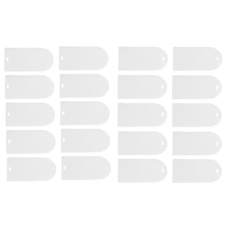 AEE2-20Pcs Tag Labels Chair Acrylic Arch Sign Blank Acrylic Signs Blank Reserved Signs Acrylic Place Cards