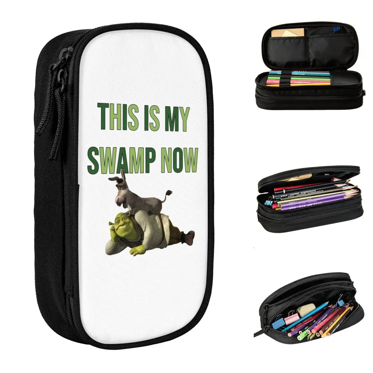 

Fun This Is My Swamp Now Пеналы Shreks Аниме Пеналы Ручка для студентов Пеналы Школьные принадлежности Подарочные канцелярские принадлежности