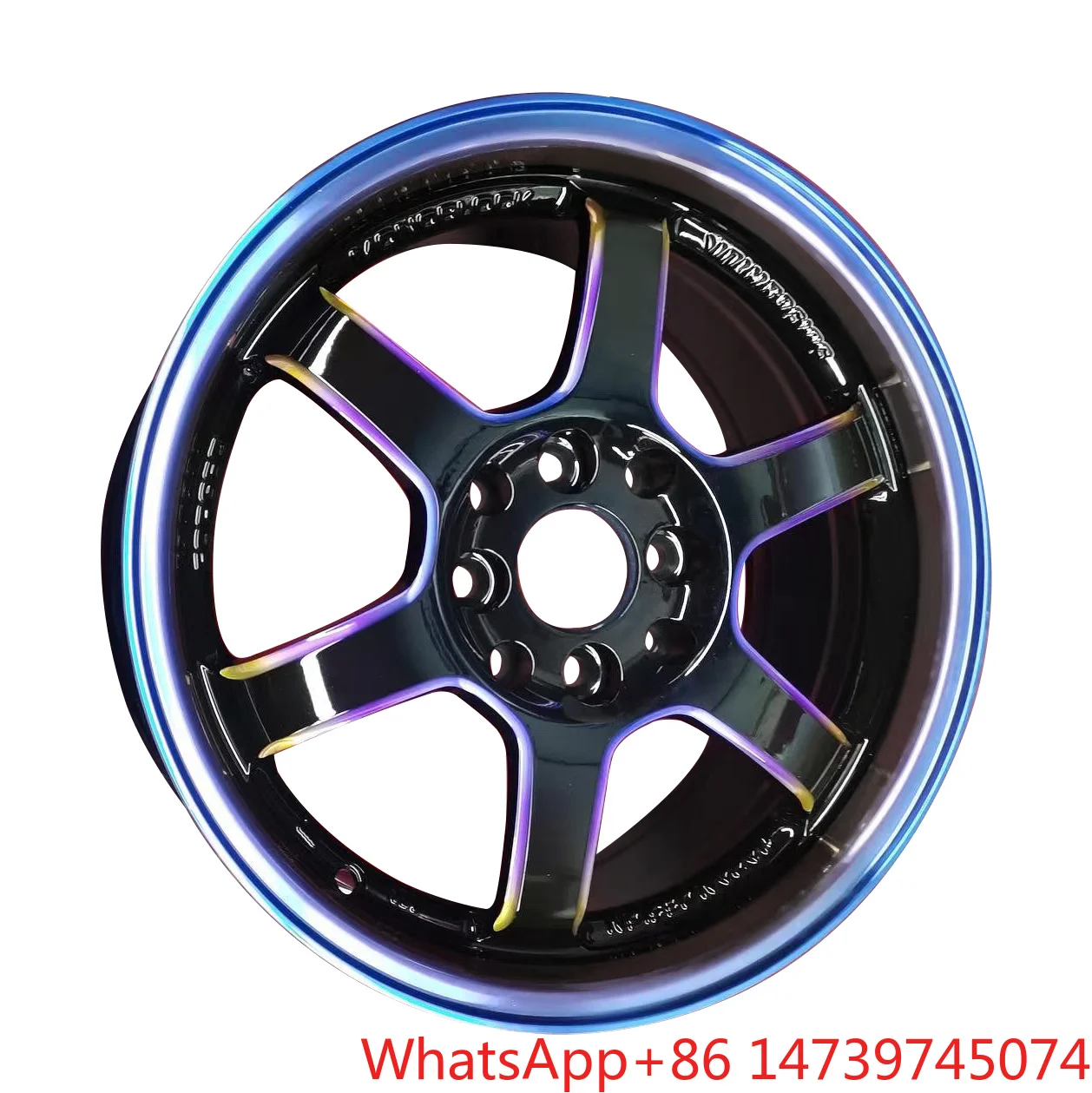 558 China Manufacture 14/15/16/17 Inch Wheels Magnesium Blue Alloy WheelsLight Weight ECE R124 Wheels ECE R124