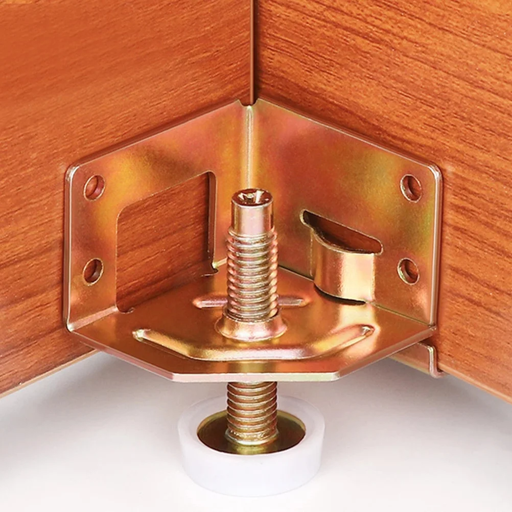 4 Pcs Workbench Adjust The Foot Pad Levelers Screw on Electric 450X380X380 Adjustable Leg Rose Gold