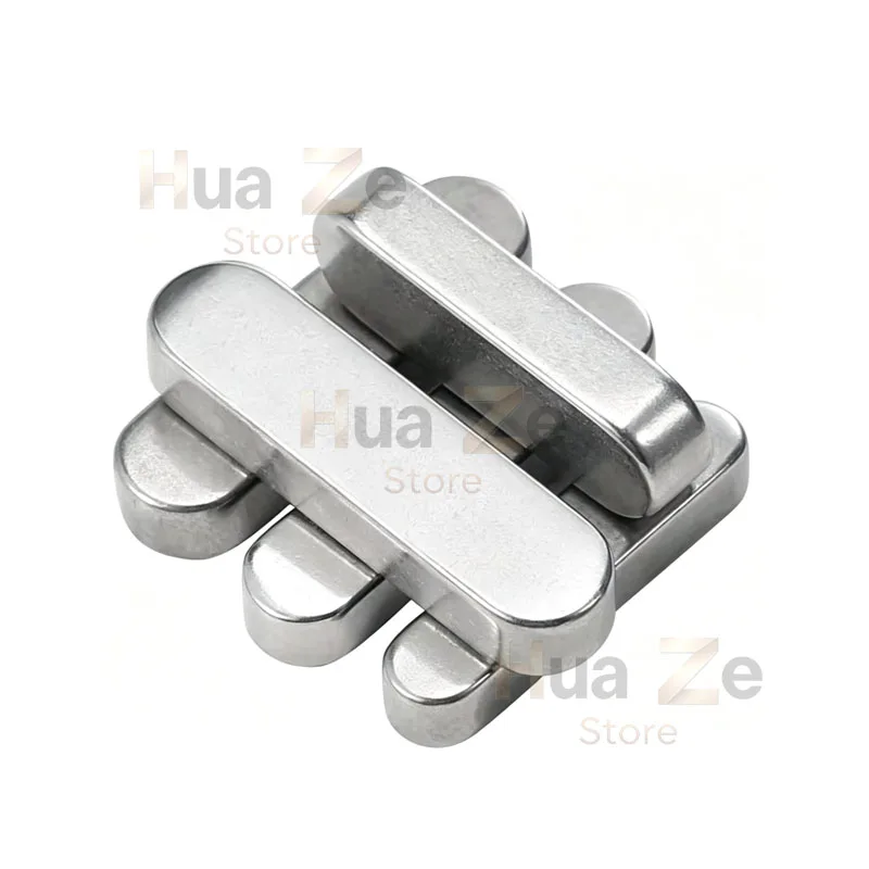 10-50pcs Parallel Key M3 M4 M5 M6 304 Stainless Steel A2 Round Ended Drive Shaft Flat Keyway Pin Length 6-100mm GB1096