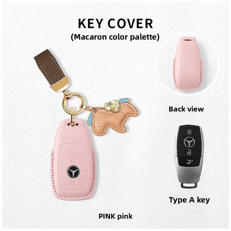 Car Key Fob Case Cover Shell For Mercedes Benz E300L GLC300L C260L A200L C200L GLB220 GLA200 Remote Key Protector Auto Accessory
