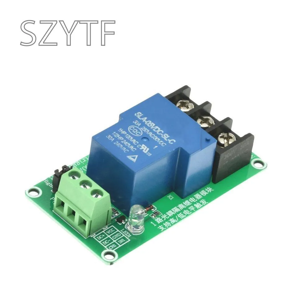 1 2 4 8 Channel Relay Module 30A With Optocoupler Isolation 5V 12V 24V Supports High And low Triger Trigger 