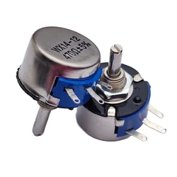 1Pcs WX14-12 3W 단일 랩 권선 전위차계 1K 10K 20K 22K 56R 100R 220R 470R 2.2K 3.3K 4.7K 2K2 3K3 4K7