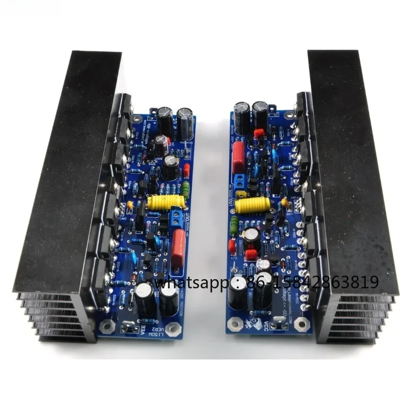 

Усилитель LJM L150W класса AB, готовая плата, DC +/- 45В, 200Вт 8Ом (+/-60В), 400Вт 4Ом (+/-60В), МОНО, на MOSFET IRFP250 FET