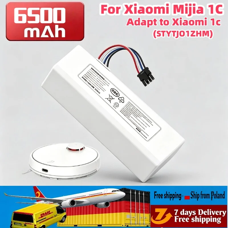 Sicherer Wiederaufladbarer 14,4V 6500mAh Akku P1904-4S2P-MM Hochleistungs-Ersatzteil für Xiaomi Mijia 1C STYTJ01ZHM Roboter-Wischmopp – Detail 1