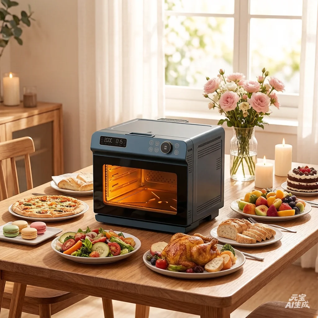 Customized Service Steam Kitchen Oven 32L Electric Convection All in One Baking Oven and Air Fryer