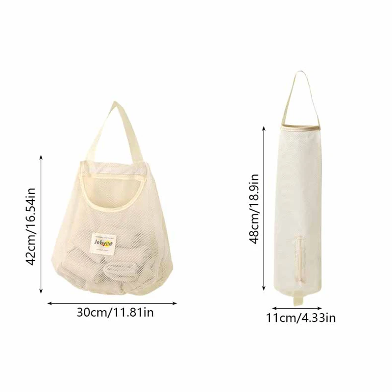 Multi-Layer Kitchen Hanging Mesh Bag For Garlic Onion Ginger  Fruit Vegetable Storage Net Bag Kitchen Accessories