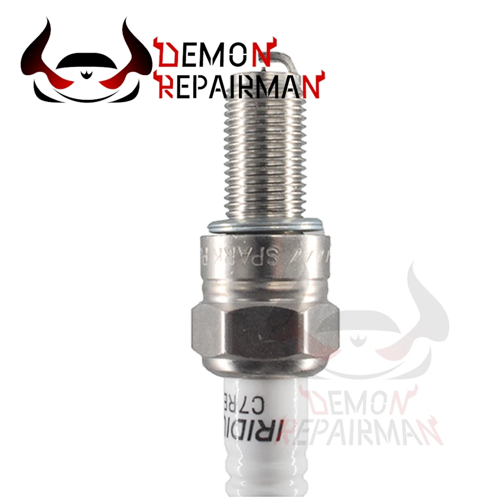 4pcs CR9EIX 3521 Motorcycle Iridium Spark Plug Compatible with CB400 CBR VTR RZR XP900 XP1000 SUZUKI GSXR CR9EIA-9 IU27 5448