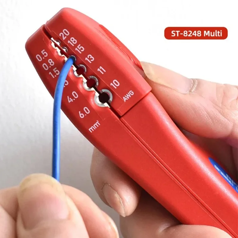 SUTTNE ST-8428S/ST-8428 أداة تعرية الأسلاك الأوتوماتيكية متعددة الوظائف - محمولة، قابلة للتعديل، مناسبة لمتعريات الكهربائيين