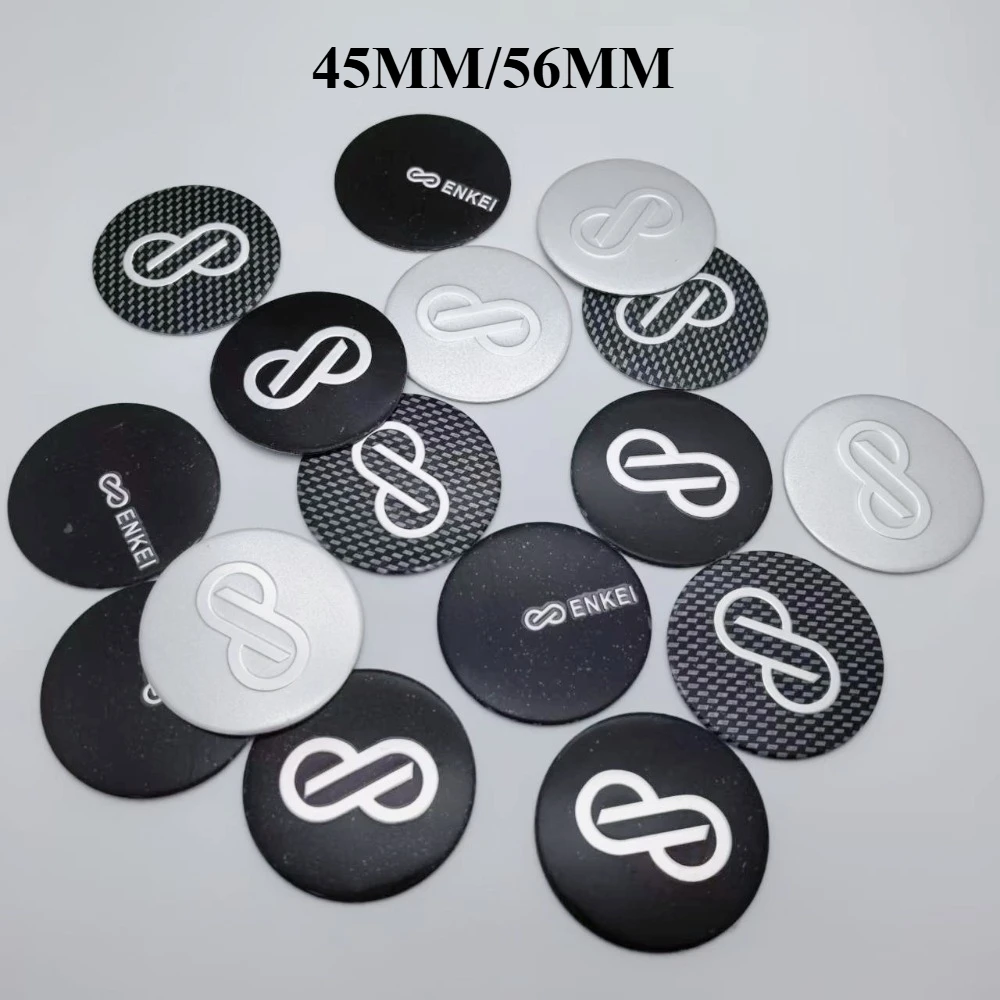 4 قطعة 45 مللي متر 56 مللي متر Enkei شارة شعار ملصقات السيارات اكسسوارات لسيارة عجلة مركز قبعات شعار عجلات حافة Hubcaps غطاء محور استبدال