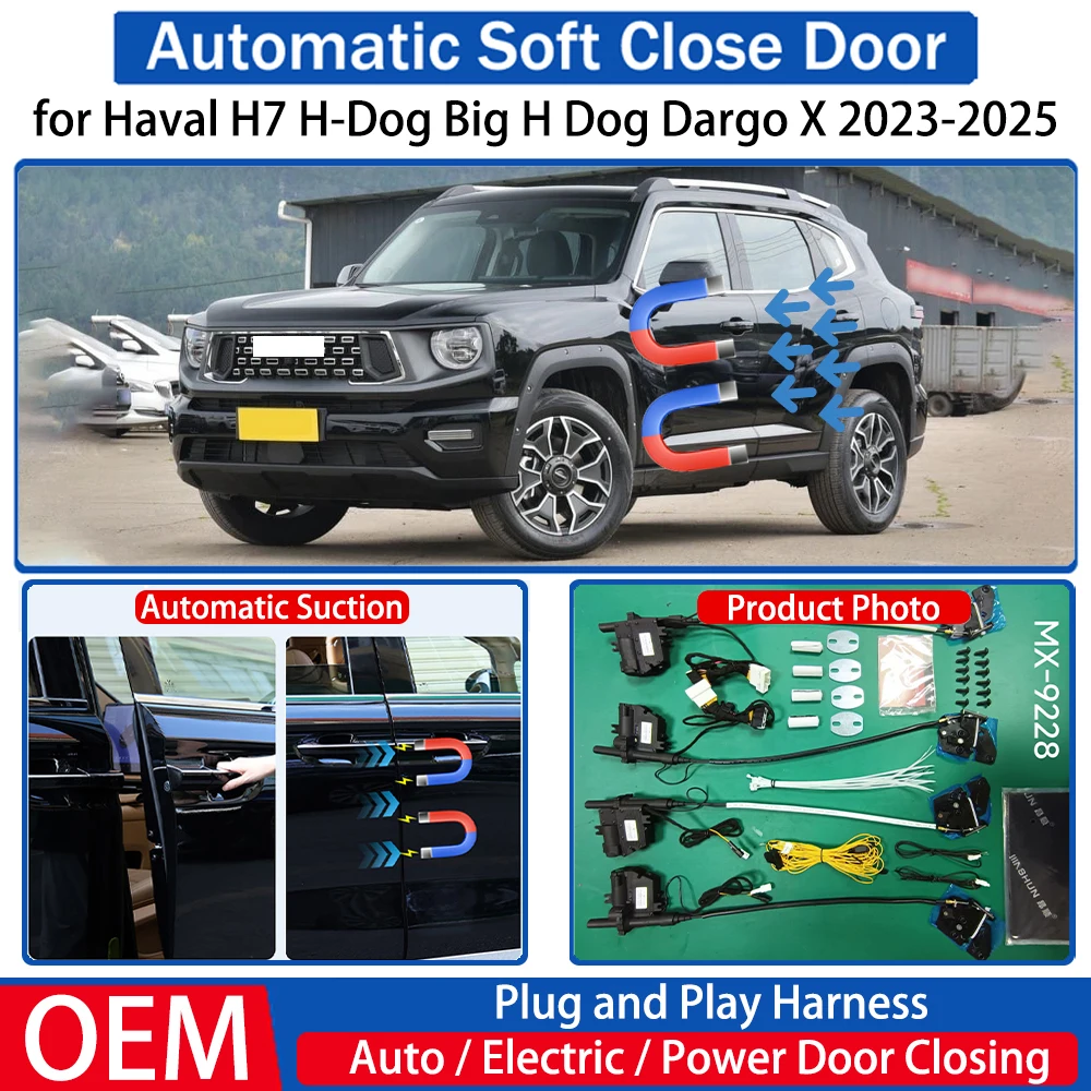 

for Haval H7 H-Dog Big H Dog Dargo X 2023 2024 2025 Car Automatic Soft Close Door Electric Suction Auto Power Closing System