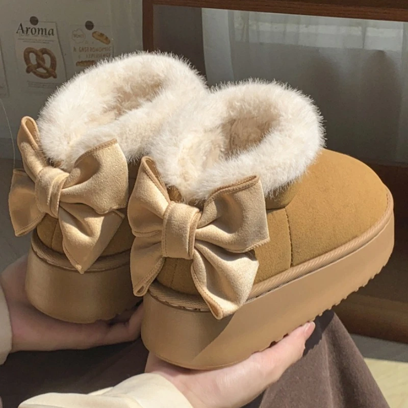 

Зимние детские сапоги, новинка 2023 года, плюшевые сапоги на плоской подошве для девочек в стиле ретро, хит продаж, модные нескользящие зимние сапоги для девочек, универсальная обувь