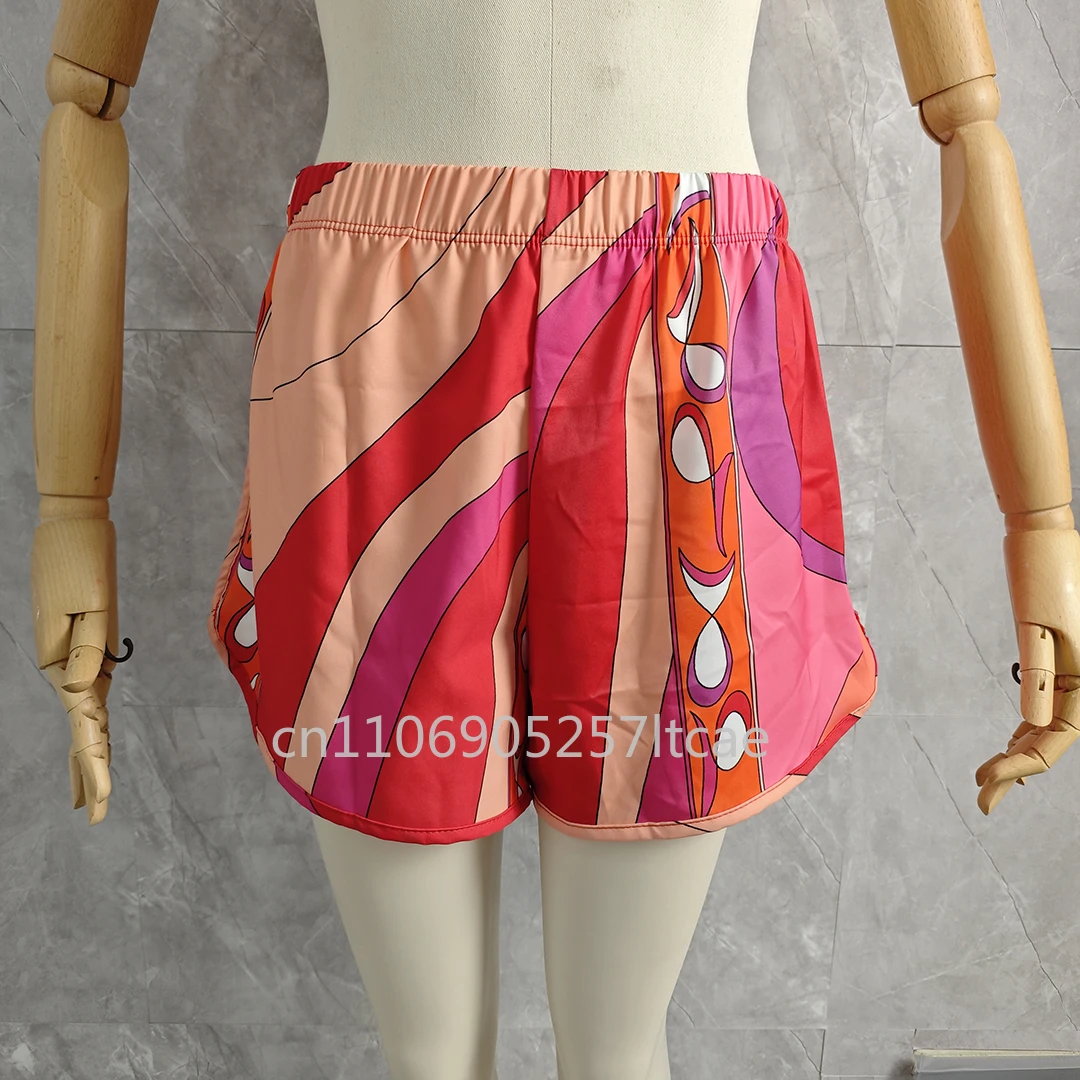 Setelan Pendek Wanita Desain Mewah Merek Desainer Setelan Seksi dengan Ikat Pinggang