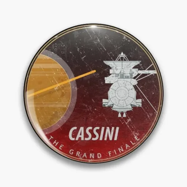 Cassini Badge The Grand Finale  Customizable Soft Button Pin Metal Lapel  Cartoon Lover Brooch Clothes Cute Jewelry