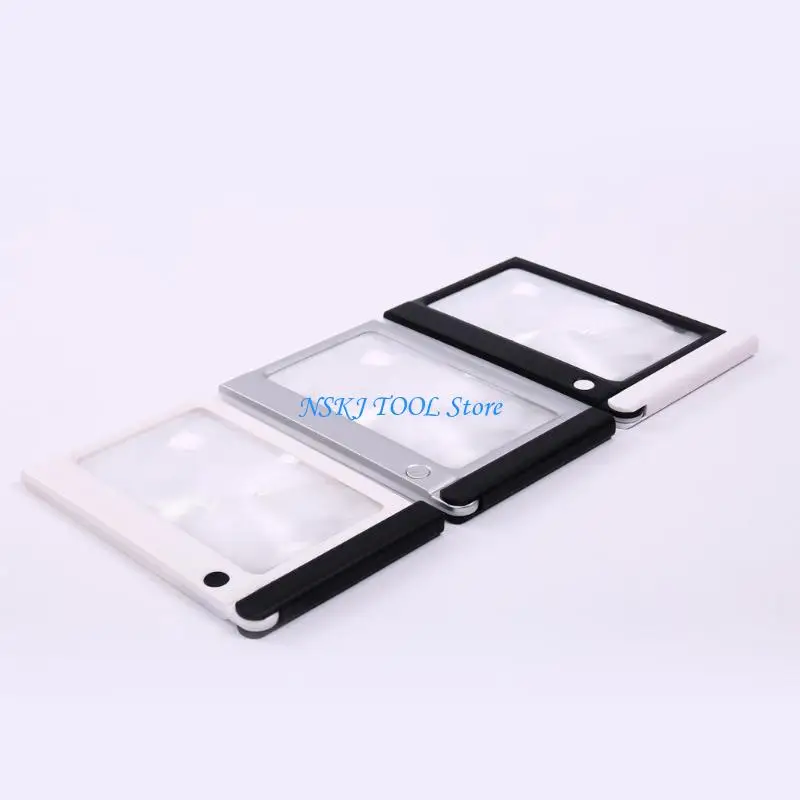 

L8RC Handheld Magnifier with Bright LED Light Large Viewing Area Reading Aid with Light for Macular Degeneration Support