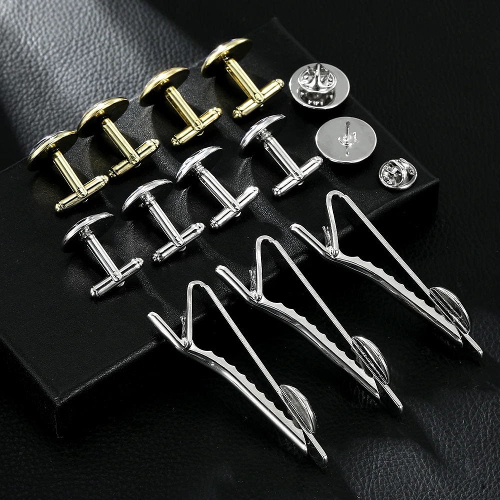 الجدة 3 أنماط كابوشون ليوبارد طباعة صورة فنية رجل زر الكم التعادل كليب جولة كم زر #5