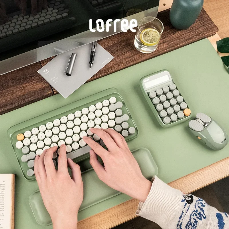 Lofree Pinellia Mechanical Keyboard and Mouse Set Bluetooth Boys and Girls Gifts Birthday High-End Creative Gifts