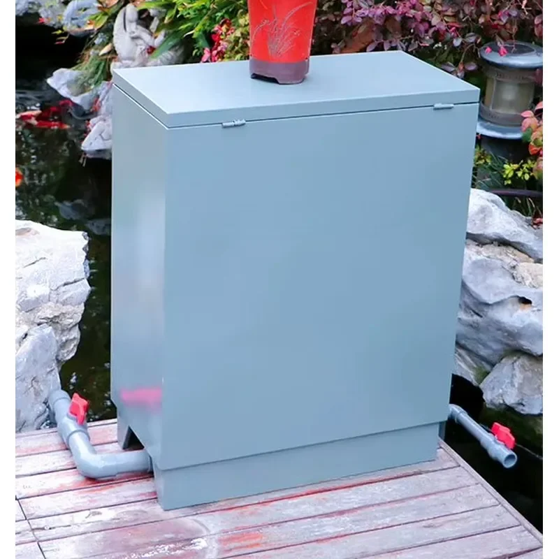 Outdoor Eco-friendly Stainless Steel Rectangle Aquarium External Filter for Fish Pond Water Circulation and Aquarium