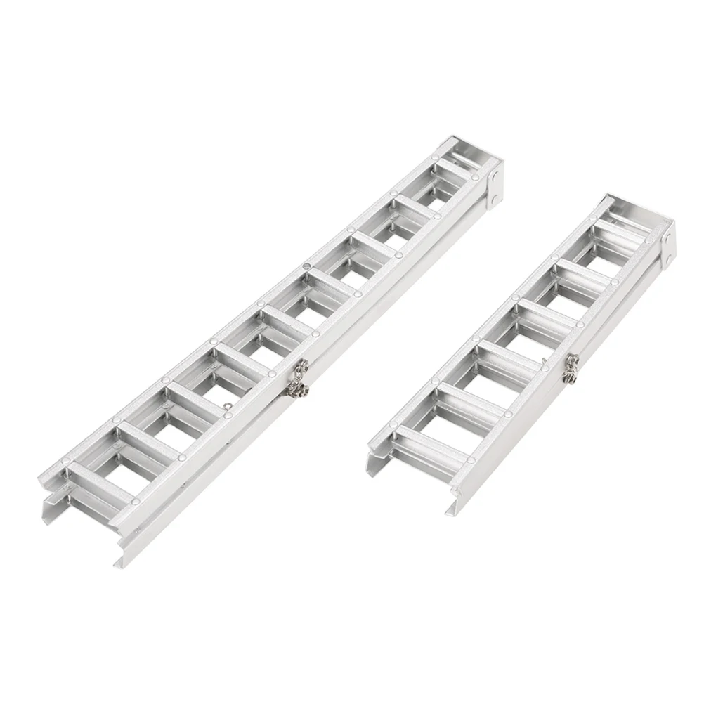 

Herringbone Ladder For Rc Car Abs Plastic Simulation Parts 100Mm Silver Wear-Resistant For 1/10 Climbing Crawler Buggy