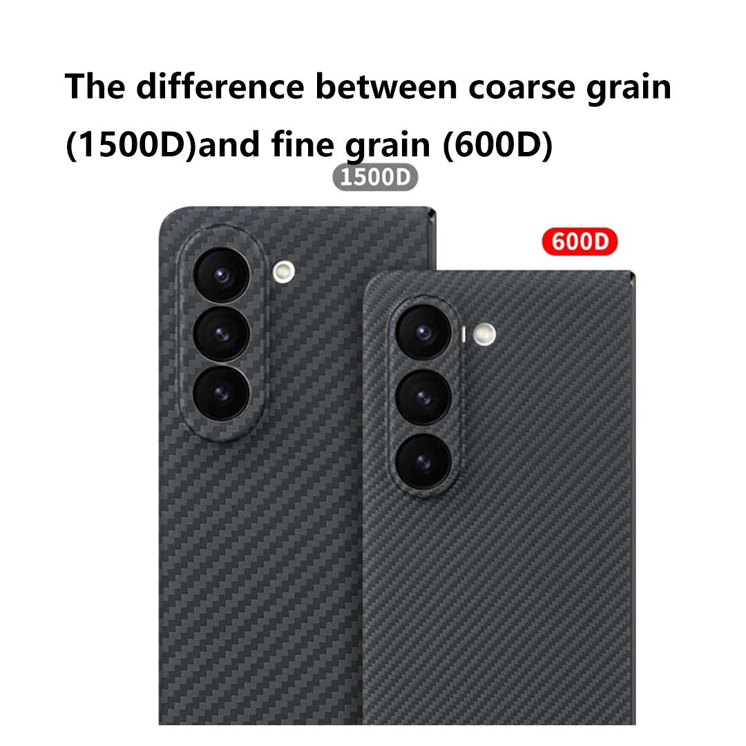 ACC-Real Carbon Fiber Case for Samsung Galaxy Z Fold 5 Aramid Fiber Ultra-thin Anti-drop  Phone Cover