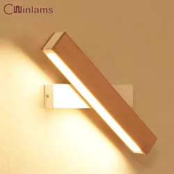 Nordic Creative LED Bed Wall Lamp Simple Modern Living Room Bedroom Study Corridor Wall Lamp Bedroom Bed Can Rotate Wall Lamp