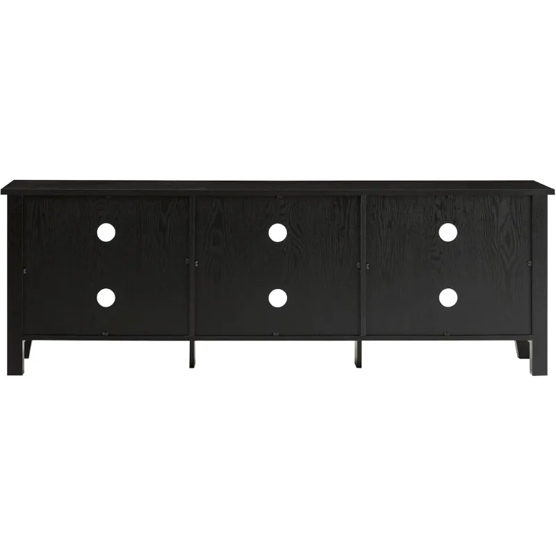 Wren Classic 6 Cubby TV Stand for TVs up to 80 Inches, 70 Inch, Black