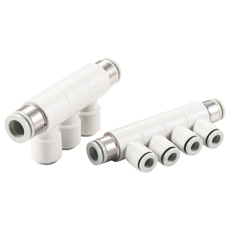 Pneumatic Rotatable Reducing Five-way Six-way Push-in Fitting PHK/PHD8-4/8-6/10-6/10-8