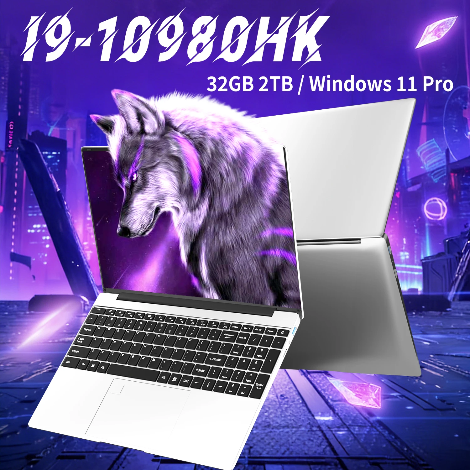 NAIWO 15.6 Gaming laptop with Intel Core I9-10980HK 32GB RAM 512GB 1TB 2TB SSD WiFi 6 Windows 11 PRO high-performance laptop