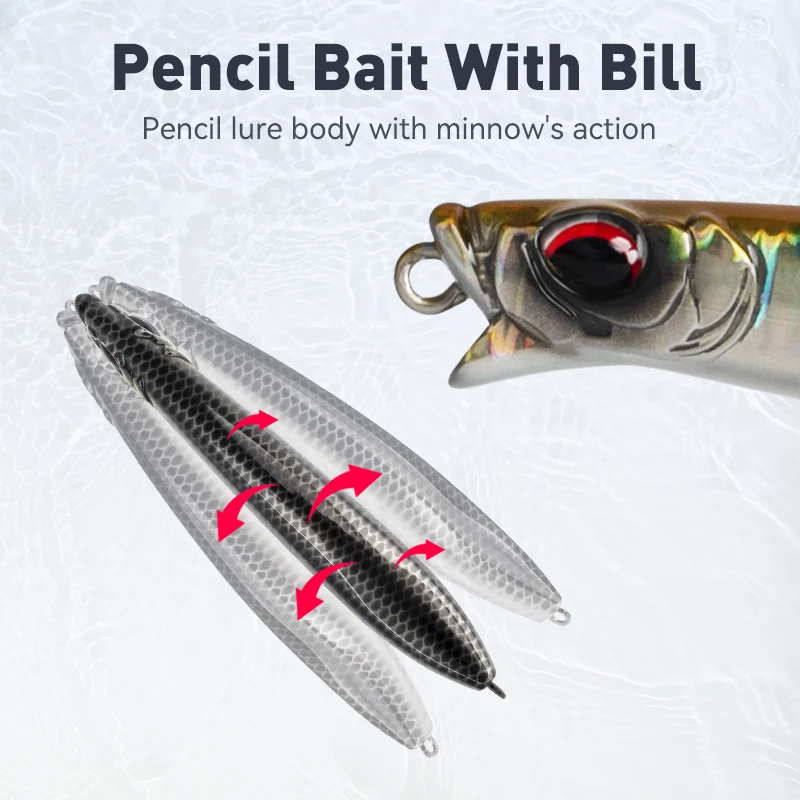 KINGDOM HY Pencil Baits Artificial Fishing Lures 8g 11g 14.5g 17.5g 20g Sinking Pencil 70mm 80mm 90mm Sea Bass Long Throw Pencil