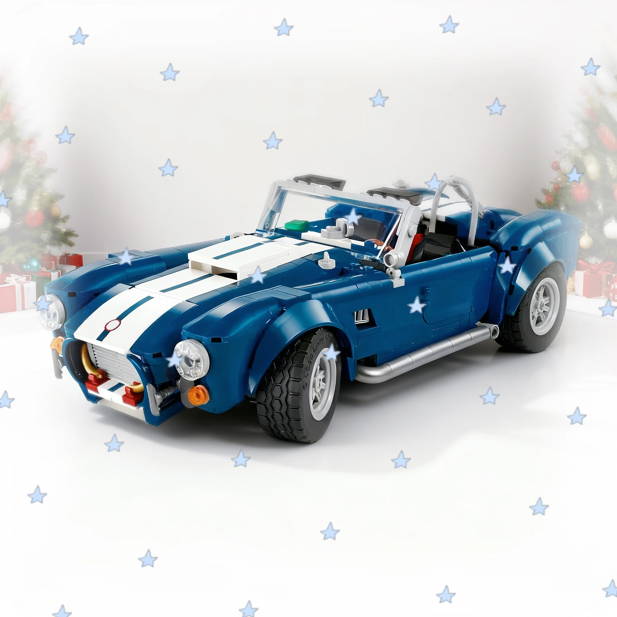 

NEW 1241pcs 10357 Cobra Sports Car Model Building Block Sets Office Decorations Christmas Birthday Toy Gifts for Boys