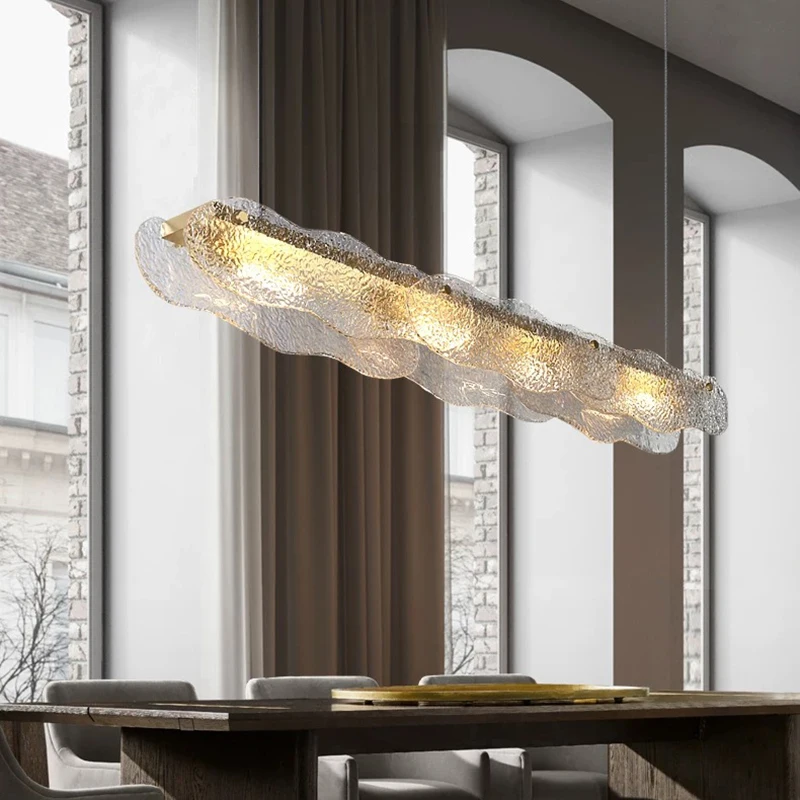 Moderne lange LED-Pendelleuchte für Wohnzimmer, Esszimmer, Tisch, Küche, Schlafzimmer, Kronleuchter, Heimdekoration, Beleuchtungskörper